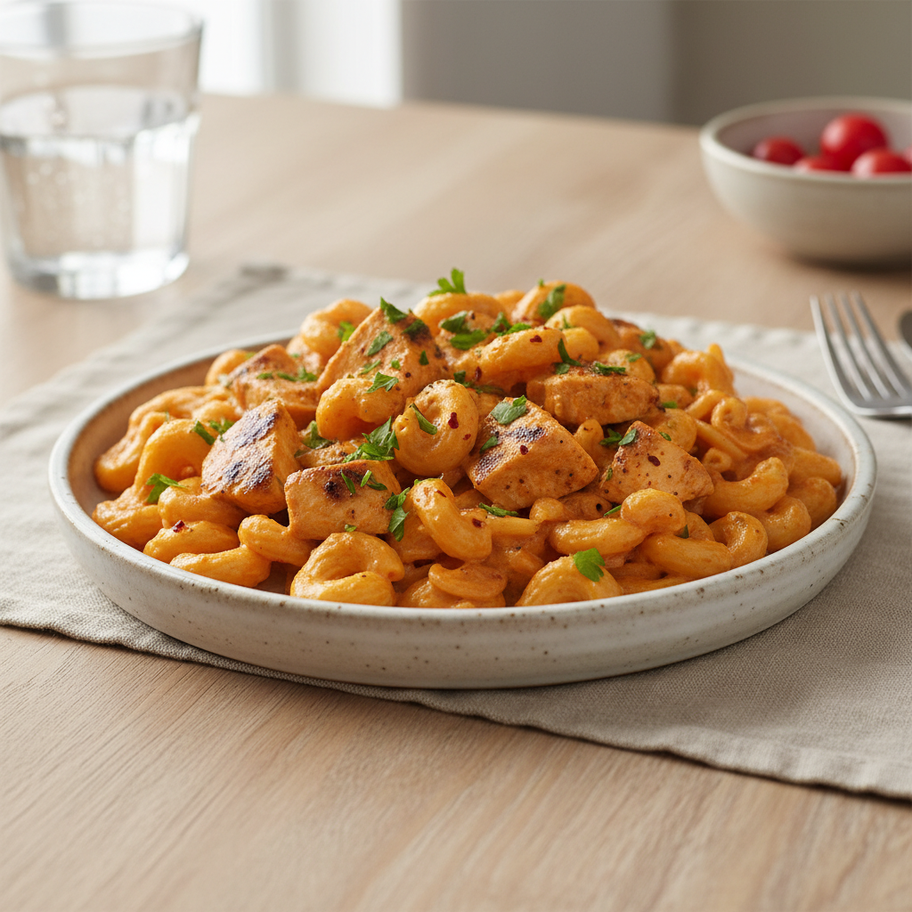 Creamy Cajun Chicken Pasta served and ready to enjoy