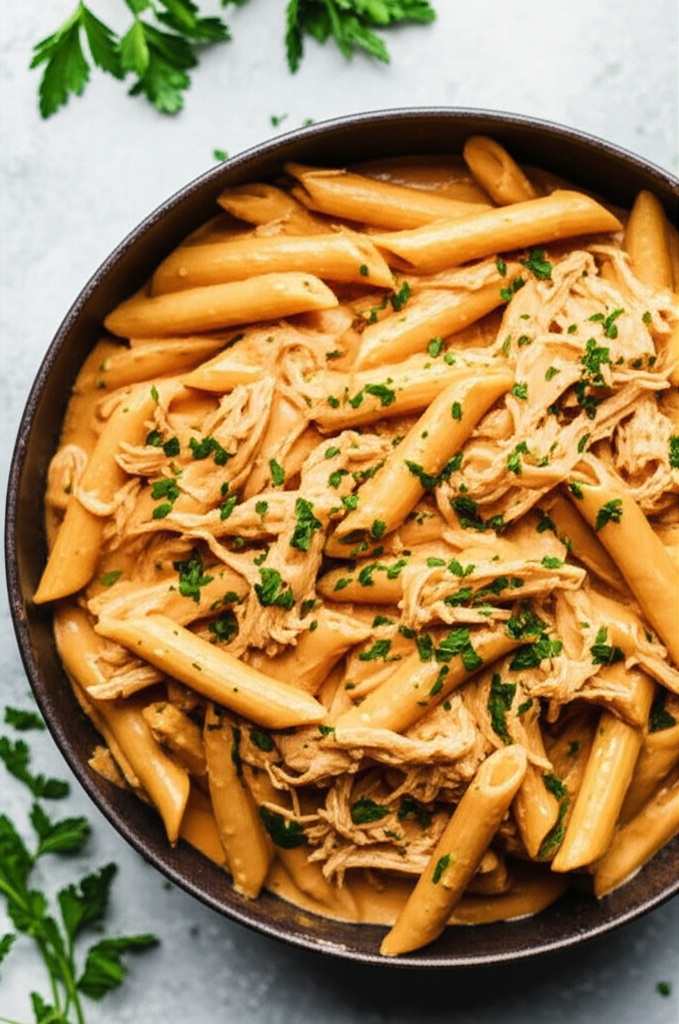 Creamy Cajun Chicken Pasta served in a bowl