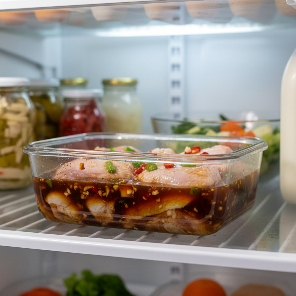 Ingredients for soy garlic barbecue chicken