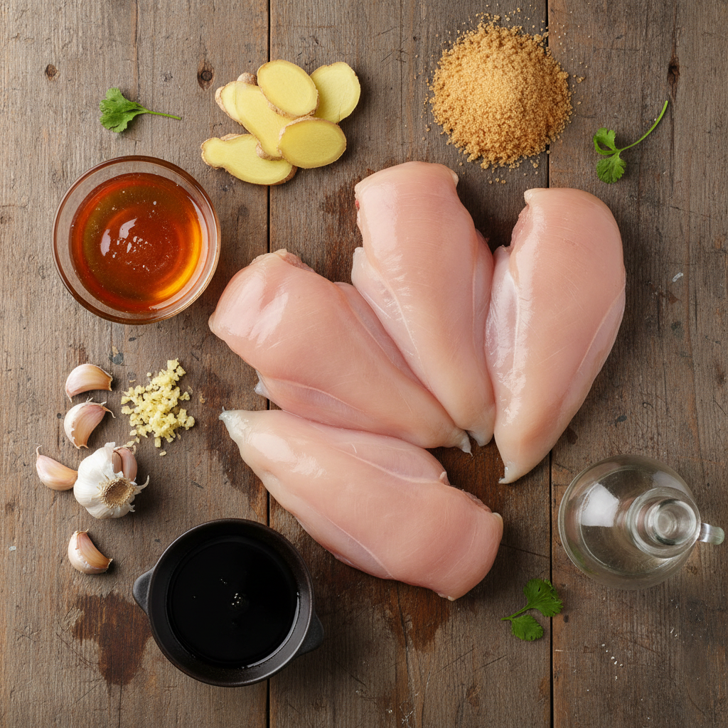 Ingredients for Slow Cooker Teriyaki Chicken