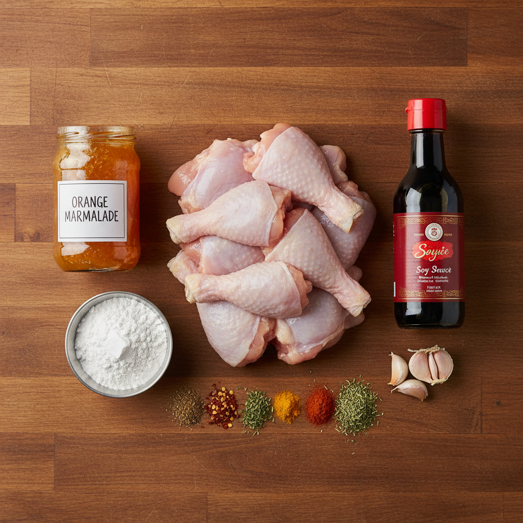 Ingredients for Slow Cooker Orange Chicken