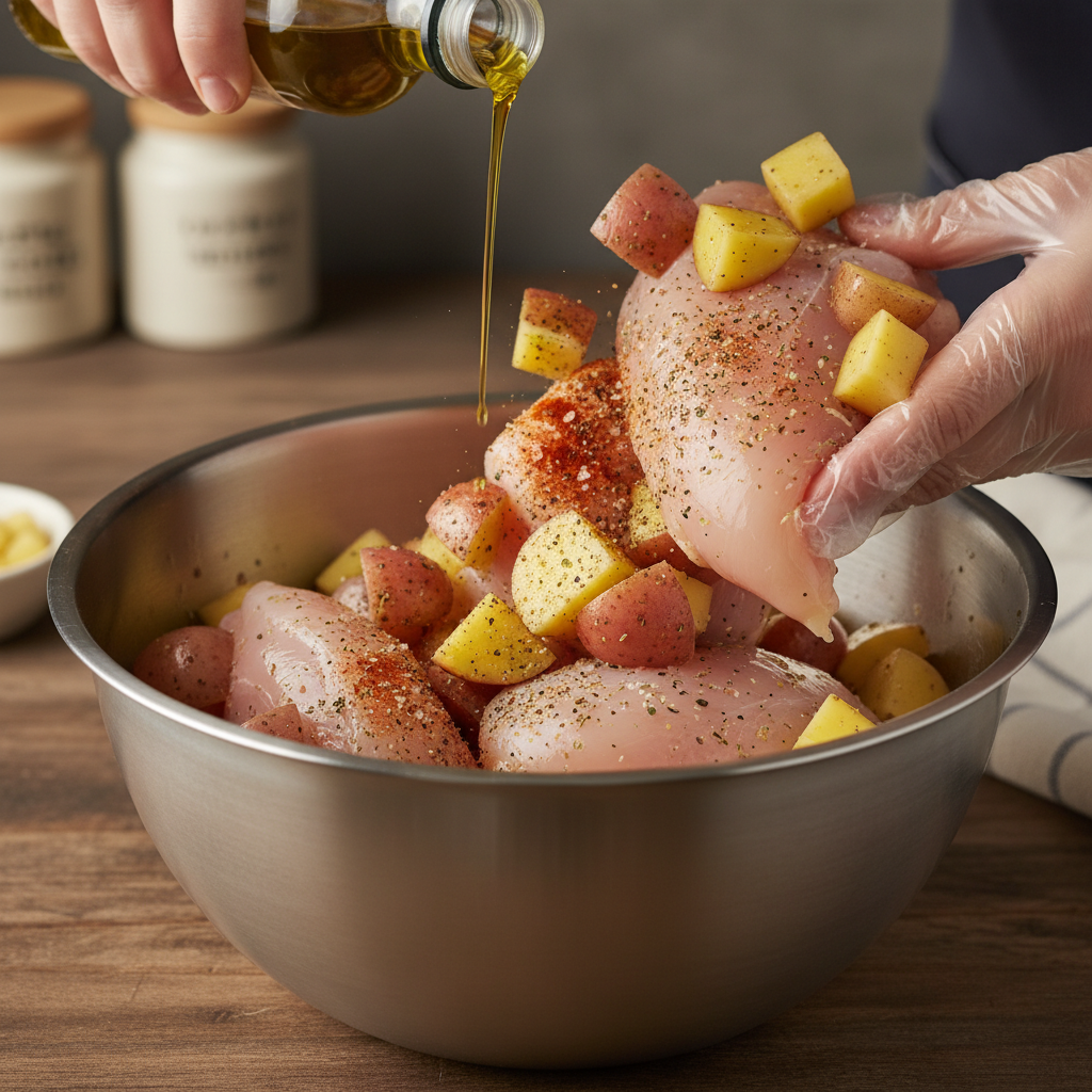 Cooking Teriyaki Chicken in Skillet