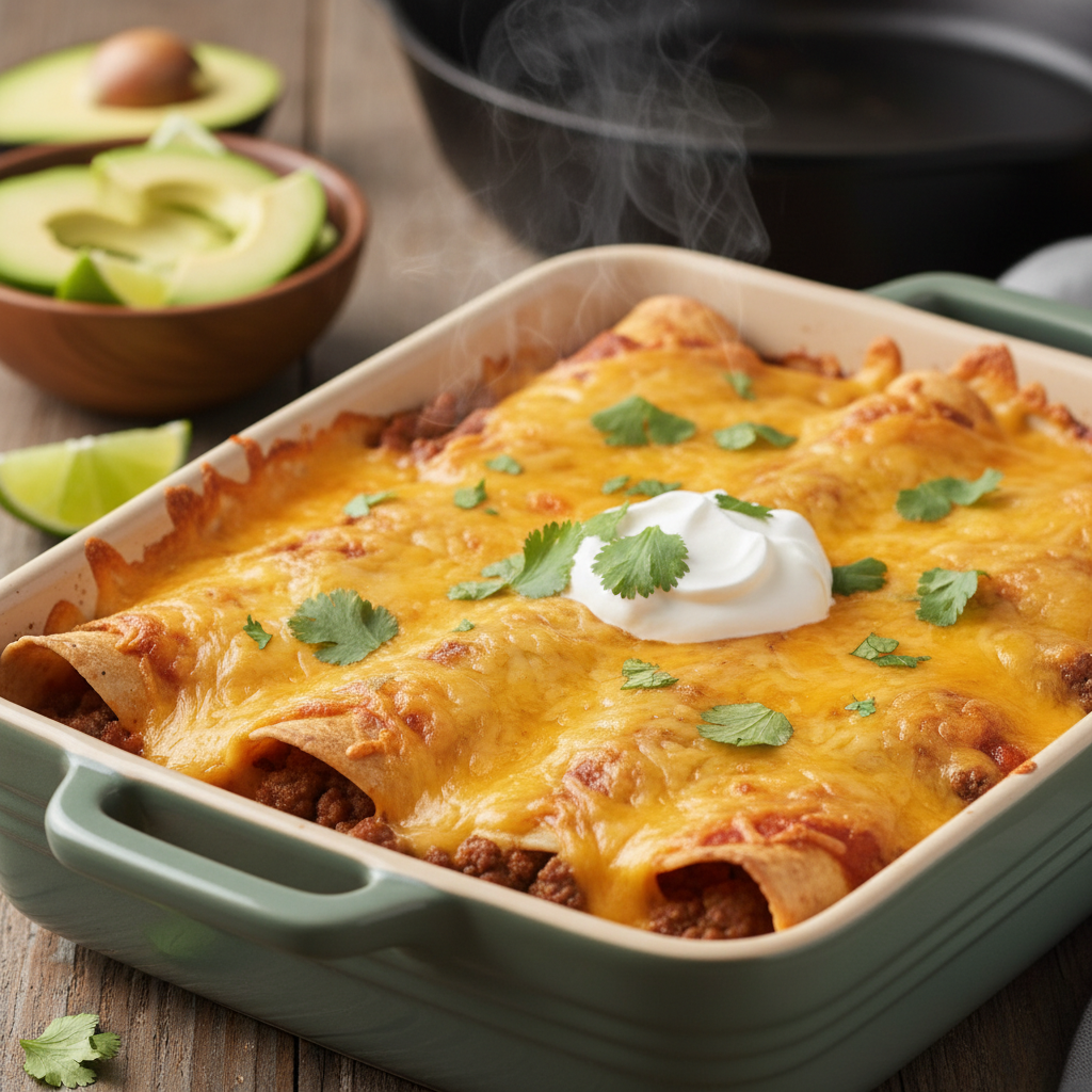 Ground beef enchiladas ingredients