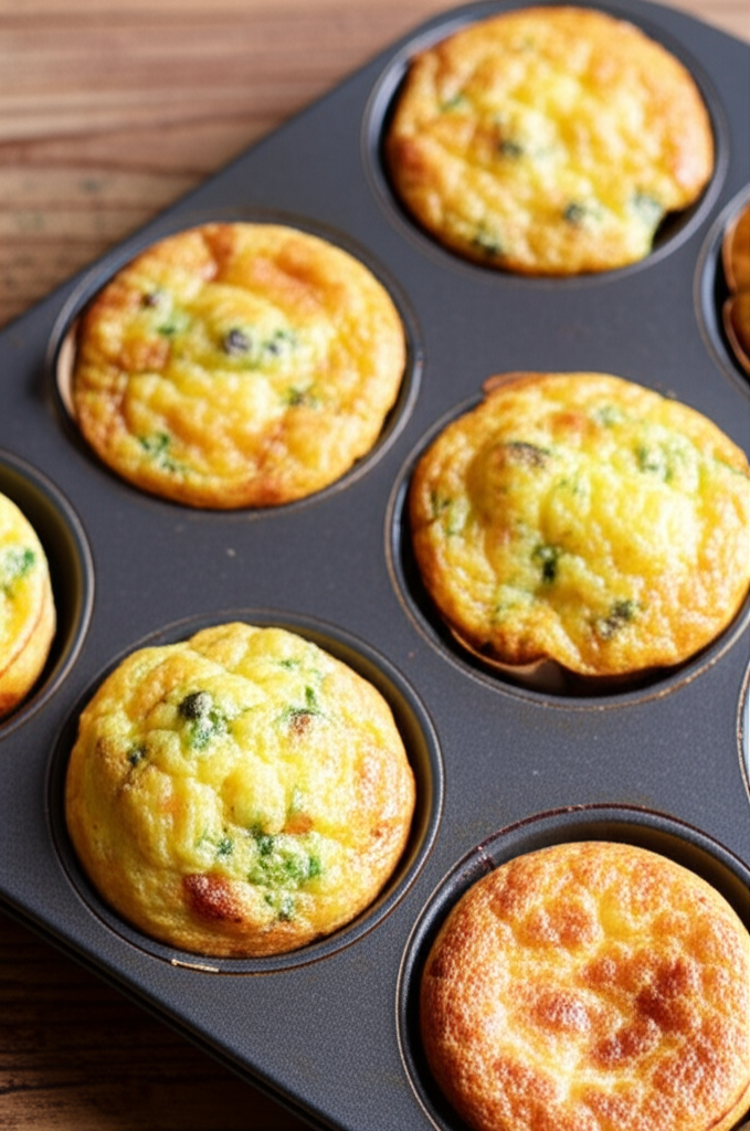 Fluffy cottage cheese egg muffins