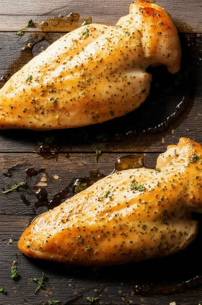 Garlic Butter Baked Chicken Breast Dish