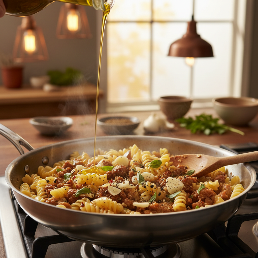 Cooking Ground Turkey Mixture