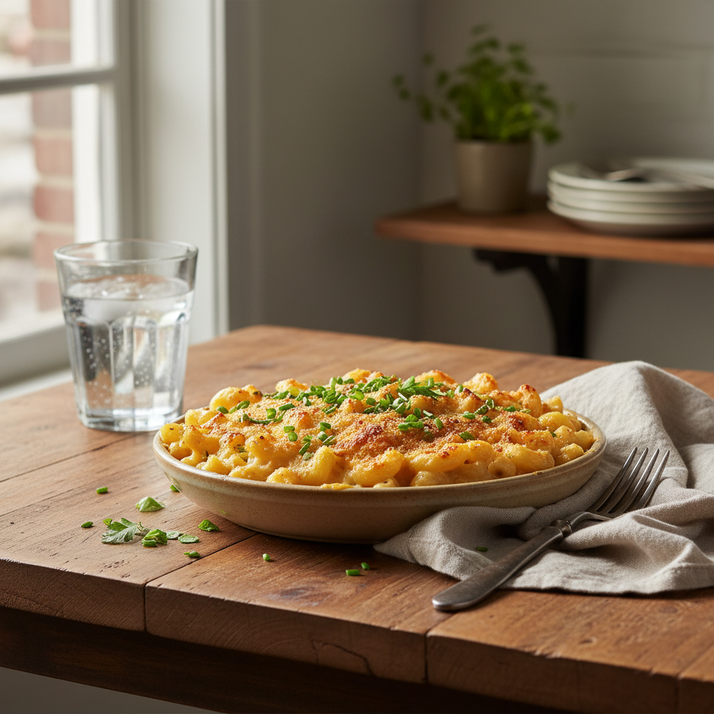 Serving suggestions for mac and cheese with cottage cheese