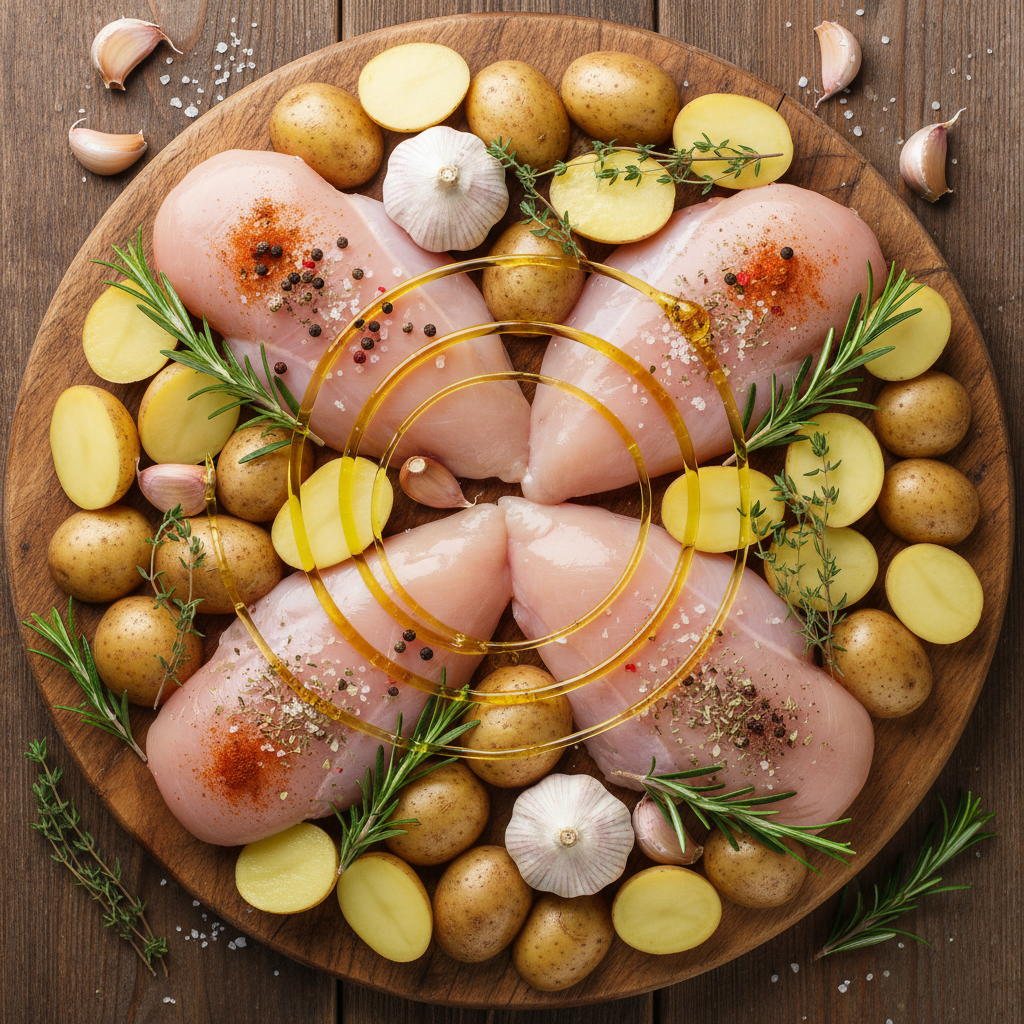 Ingredients for Lemon Chicken Recipe