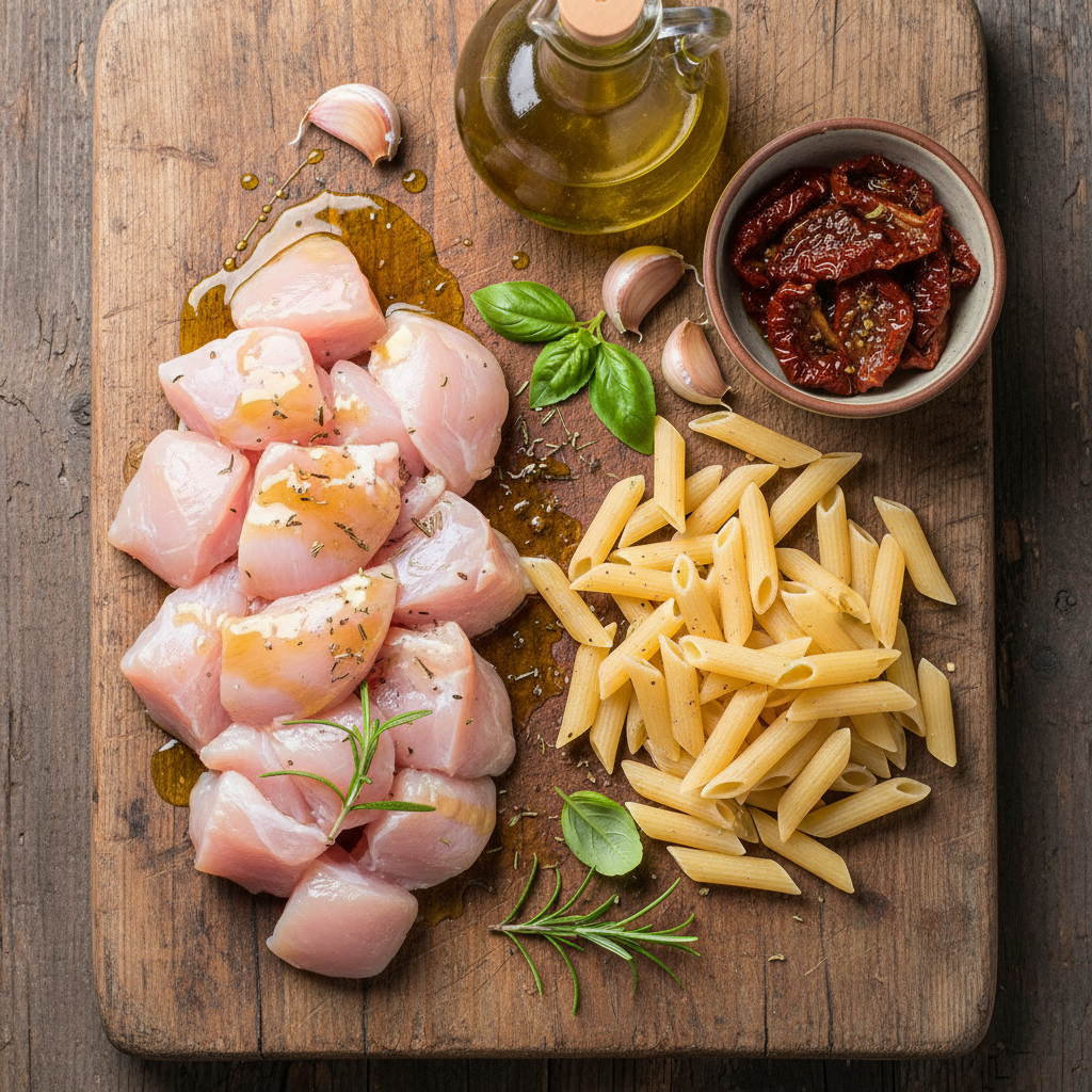 Ingredients for Marry Me Chicken Pasta