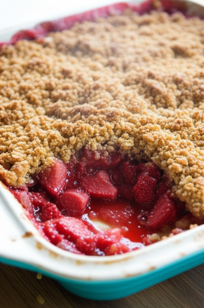 Fresh Strawberry Crisp dessert