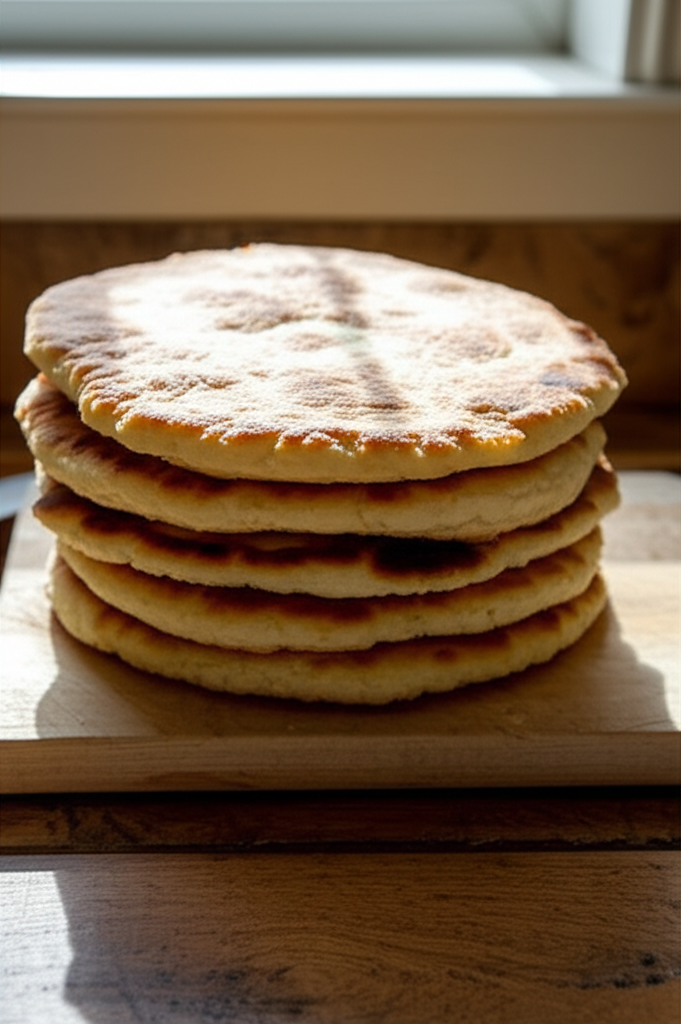 Finished cottage cheese flatbread