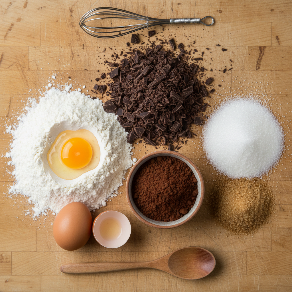 Ingredients for brookies recipe