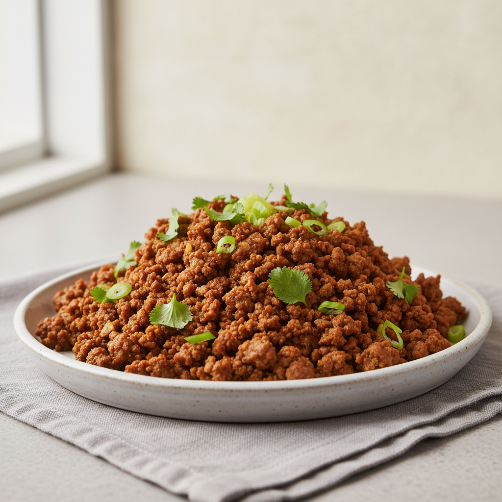 Perfectly cooked taco meat simmering on stove