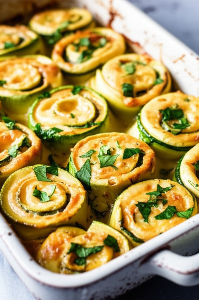 Zucchini Ricotta Rolls featured dish