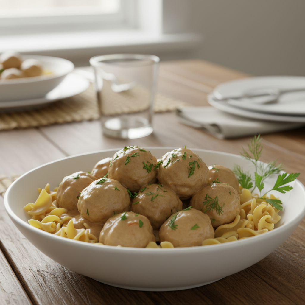 Delicious Swedish Meatballs Served
