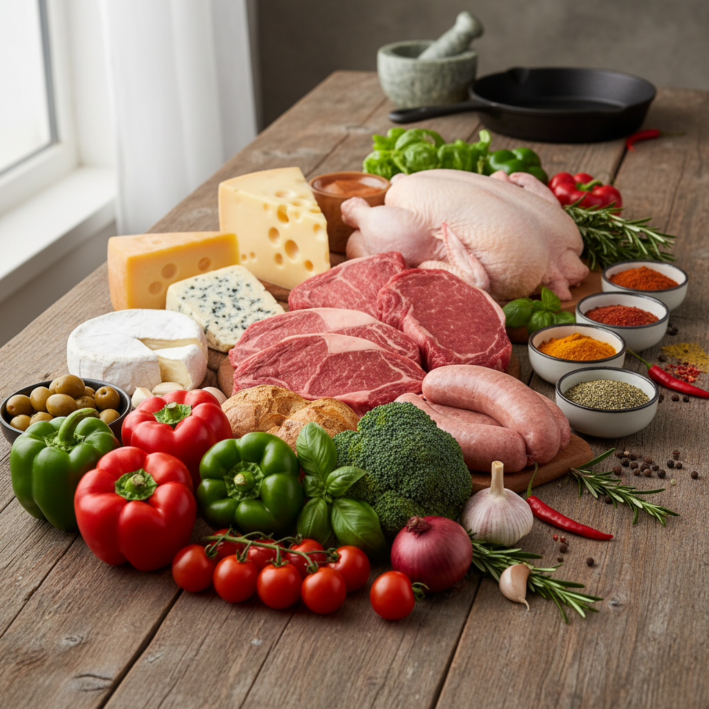 Ingredients for Five Crockpot Dinners